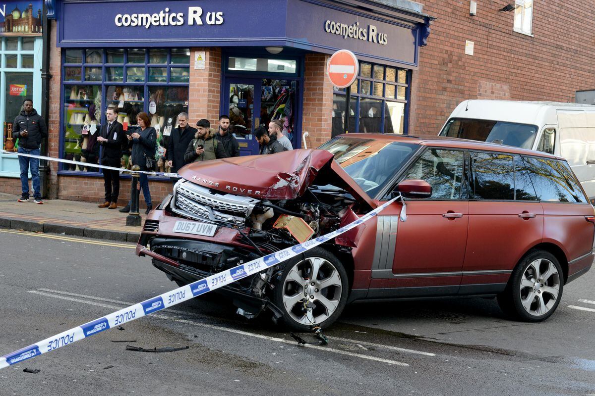 Range Rover crash closes Wolverhampton city-centre road | Express & Star