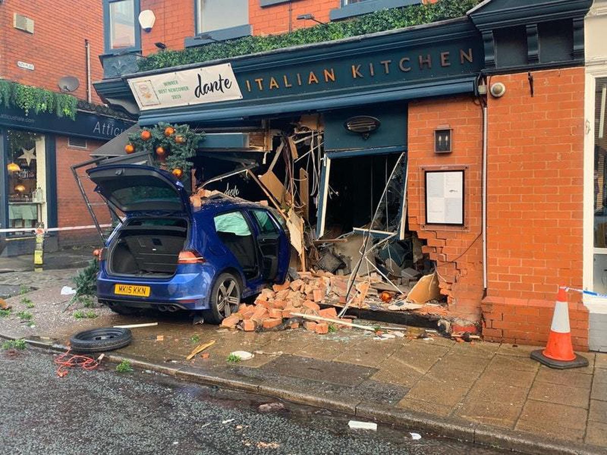 Car left embedded in restaurant following police pursuit | Express & Star