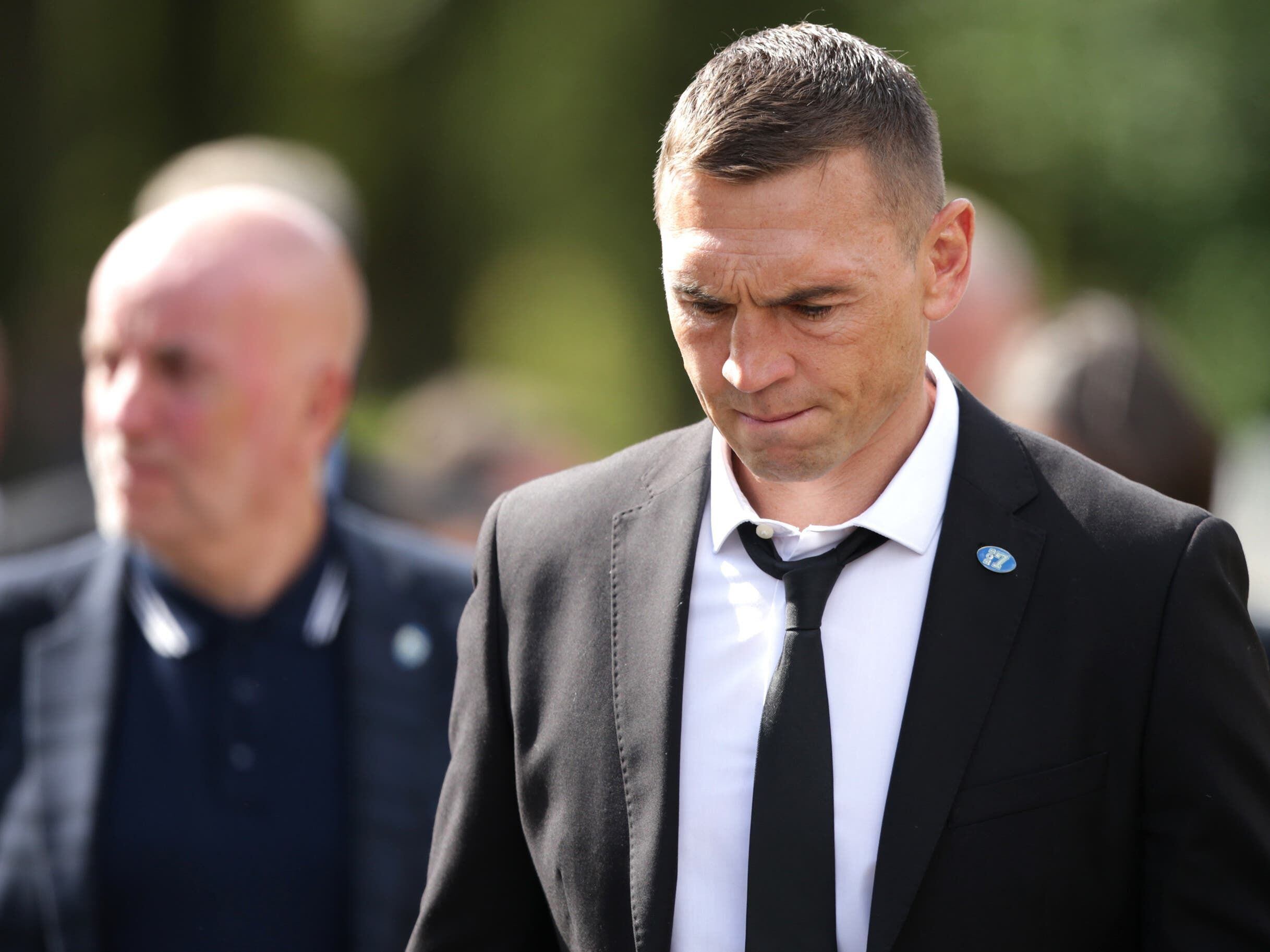 Kevin Sinfield leads sport stars paying respects at funeral of Rob Burrow