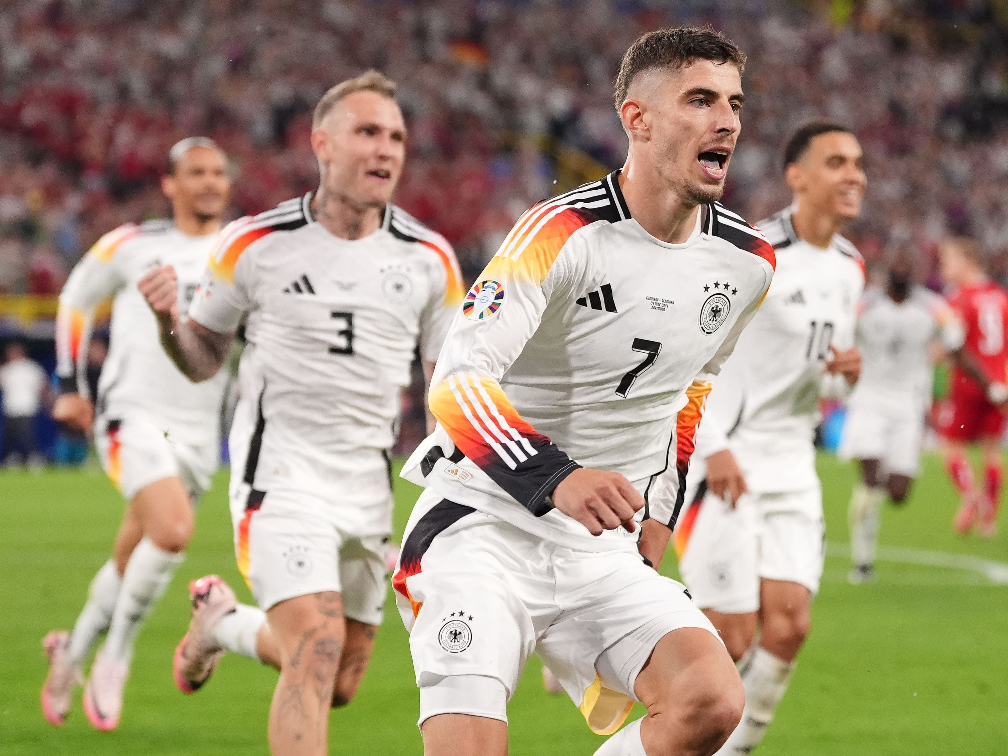 Germany reach last eight of Euro 2024 after weather-affected win over Denmark