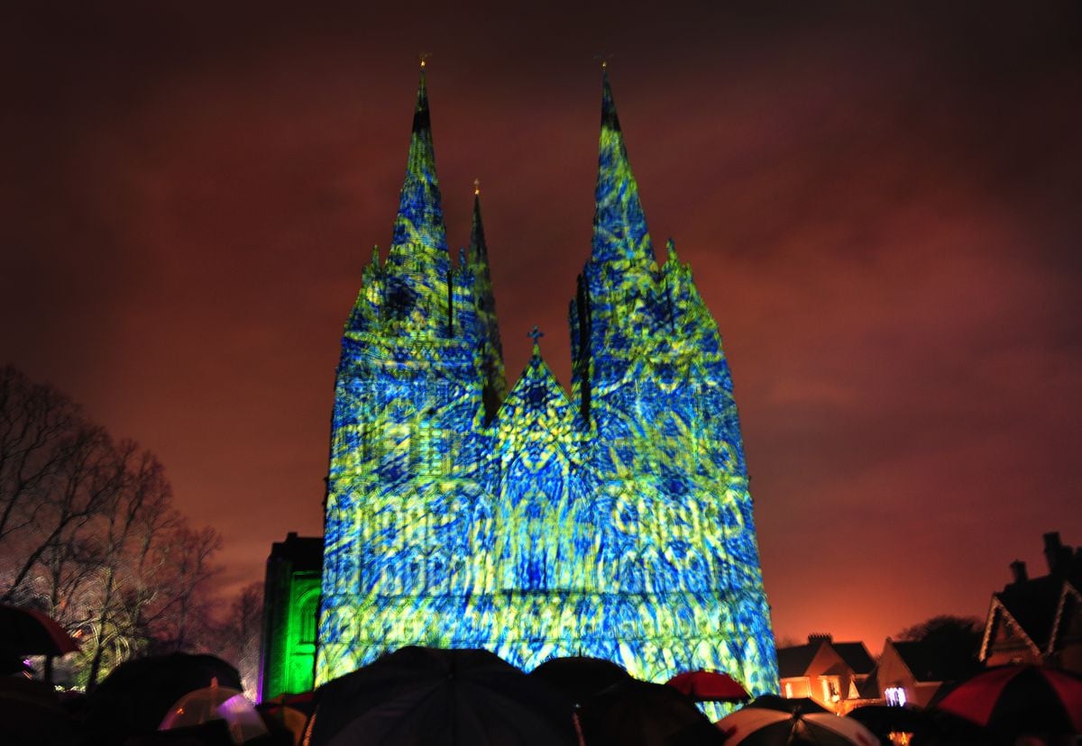 Lichfield Cathedral lit up in annual display Express & Star