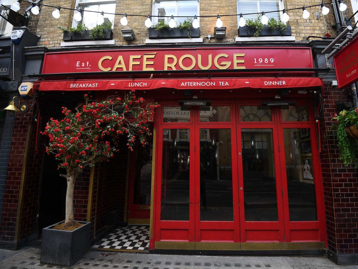 Restaurants closing as Cafe Rouge and Bella Italia owner calls in