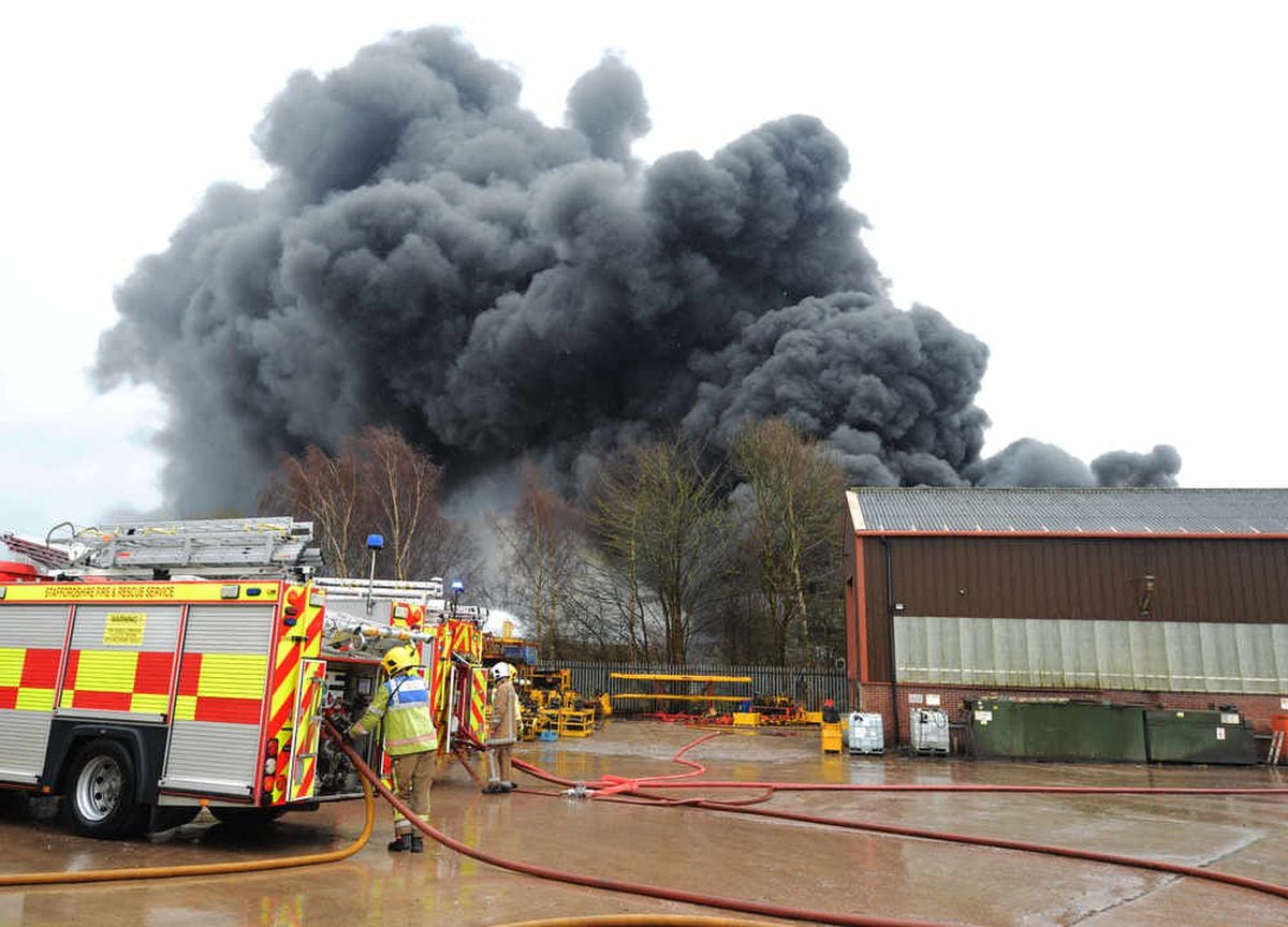 IN VIDEO and PICTURES: Major fire breaks out on Stafford industrial ...