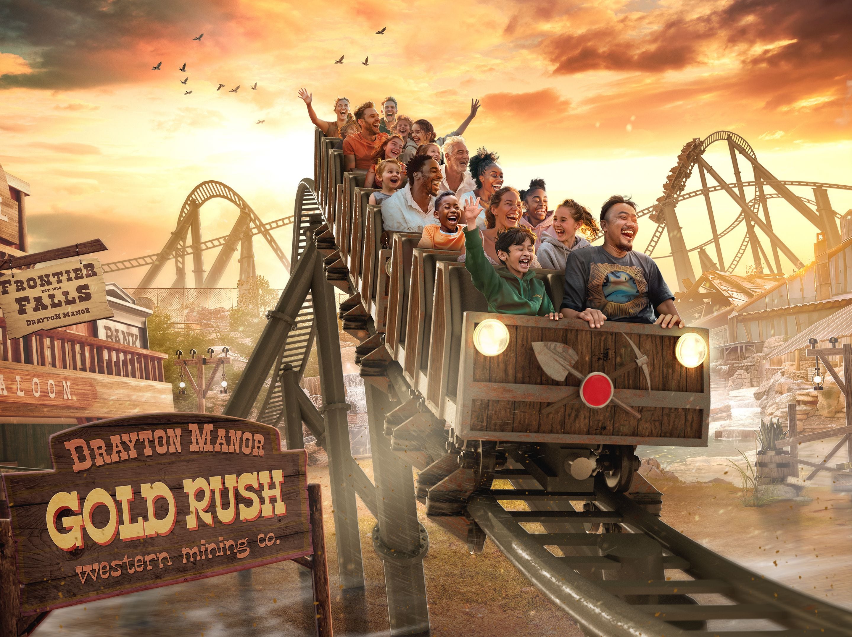Launch date revealed for new Drayton Manor Wild West ride
