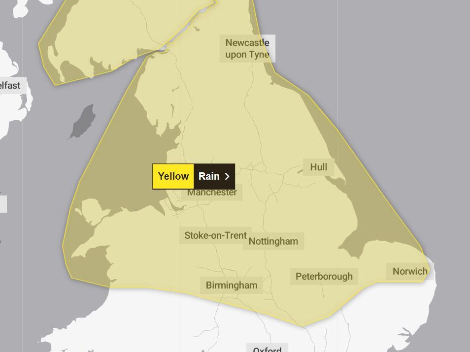 Threats of flooding and heavy rain as 30-hour yellow weather warning in place across region