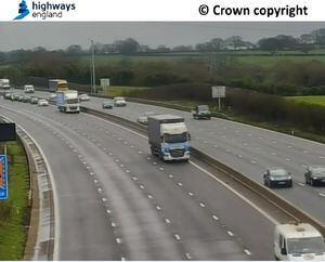 M6 southbound in Stafford area will be closed overnight after