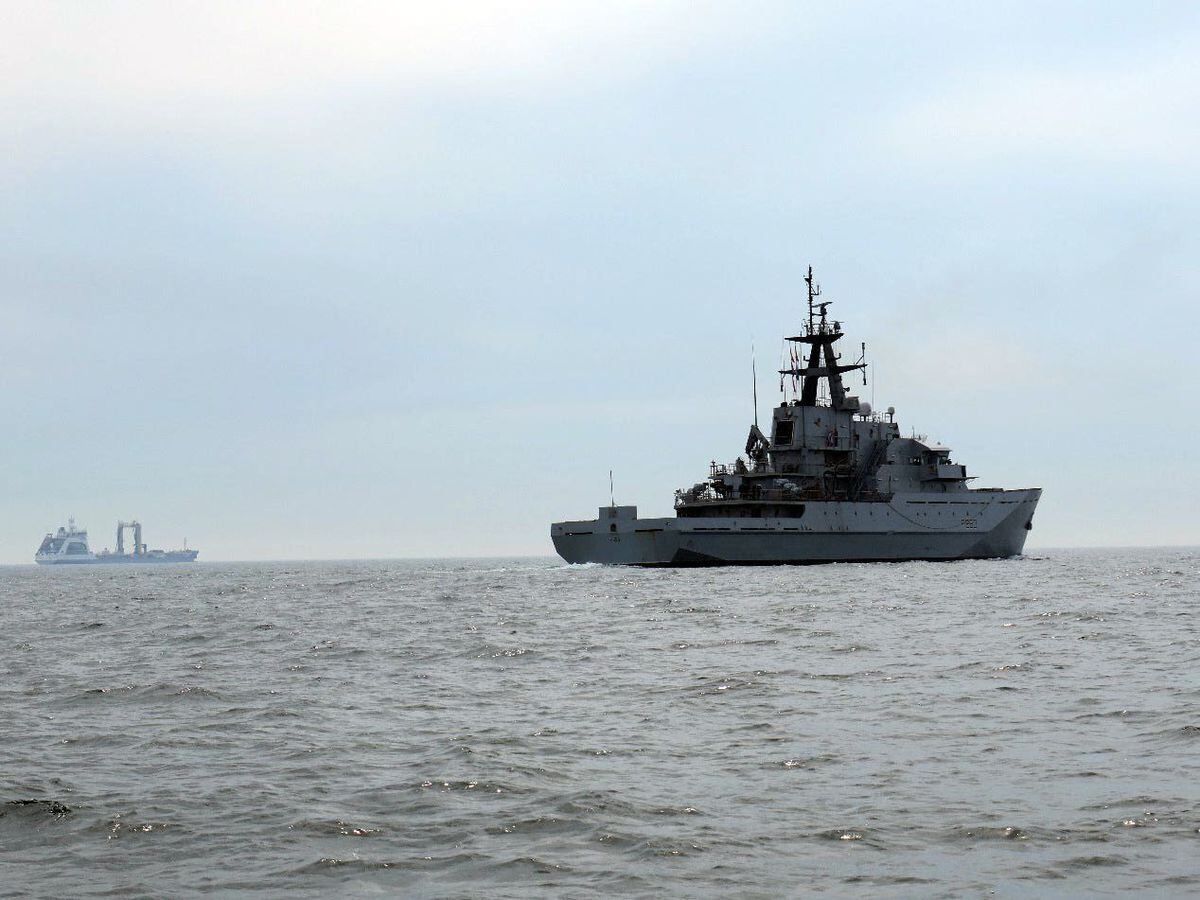 Royal Navy Warship Shadows Russian Tanker Through The Channel | Express ...