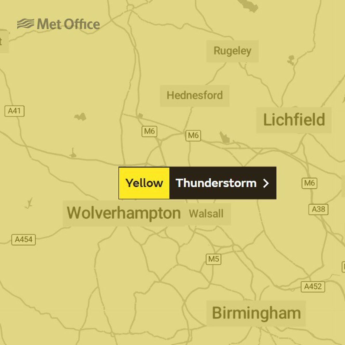 Met Office Issues Weather Warning For Heavy Showers And Thunderstorms ...