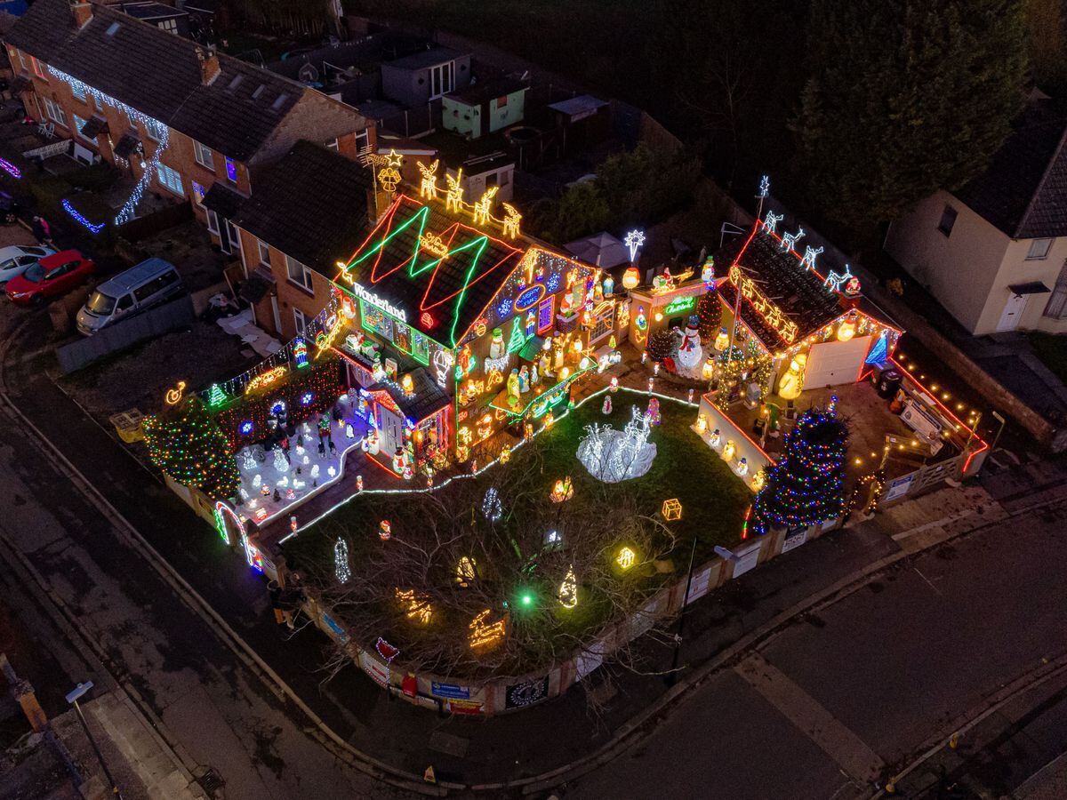 Brothers transform family home into Christmas lights display  Express & Star