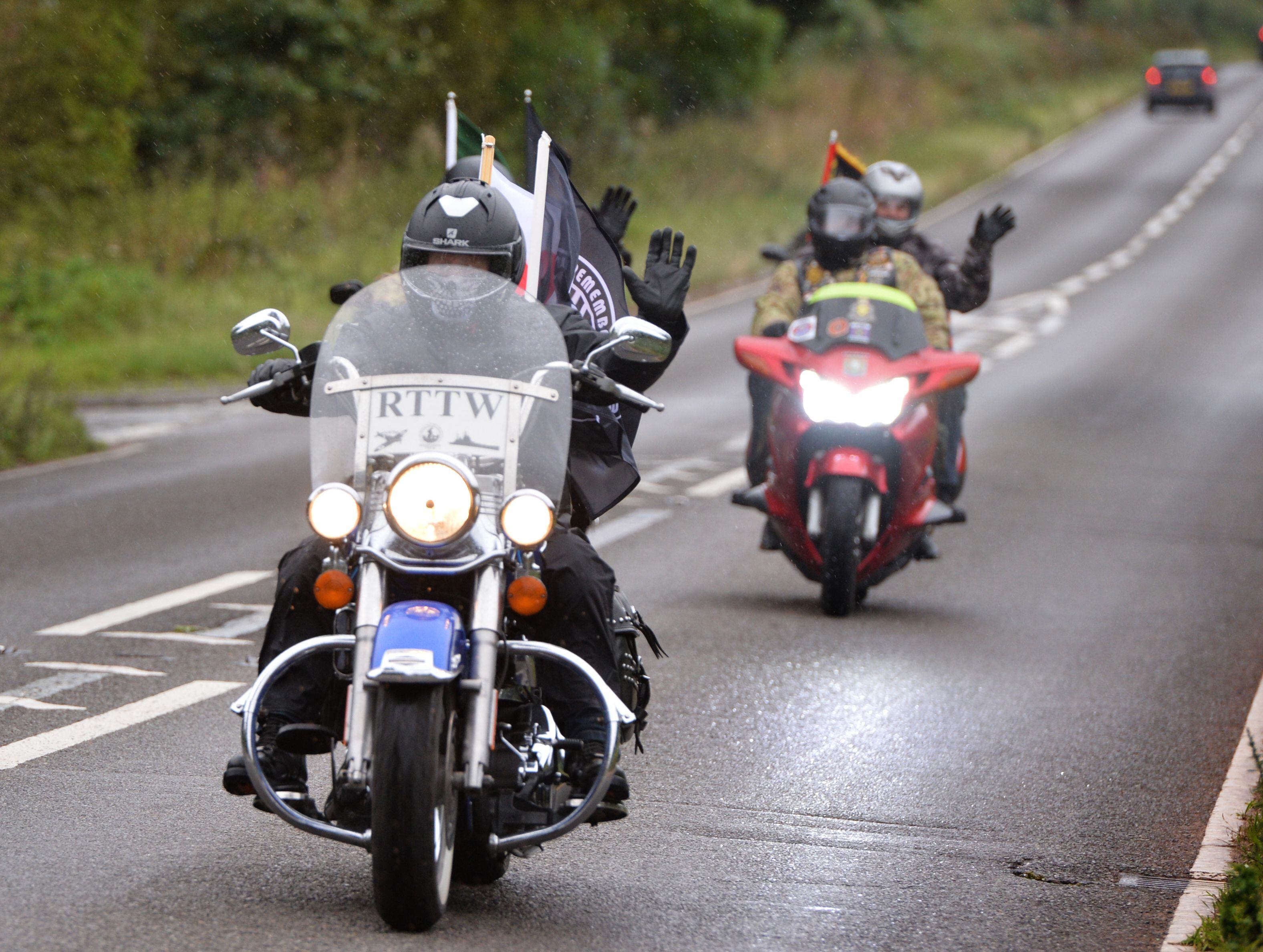Full schedule and route info for tomorrow's Ride to the Wall motorcycle event
