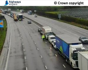 M6 southbound in Stafford area will be closed overnight after