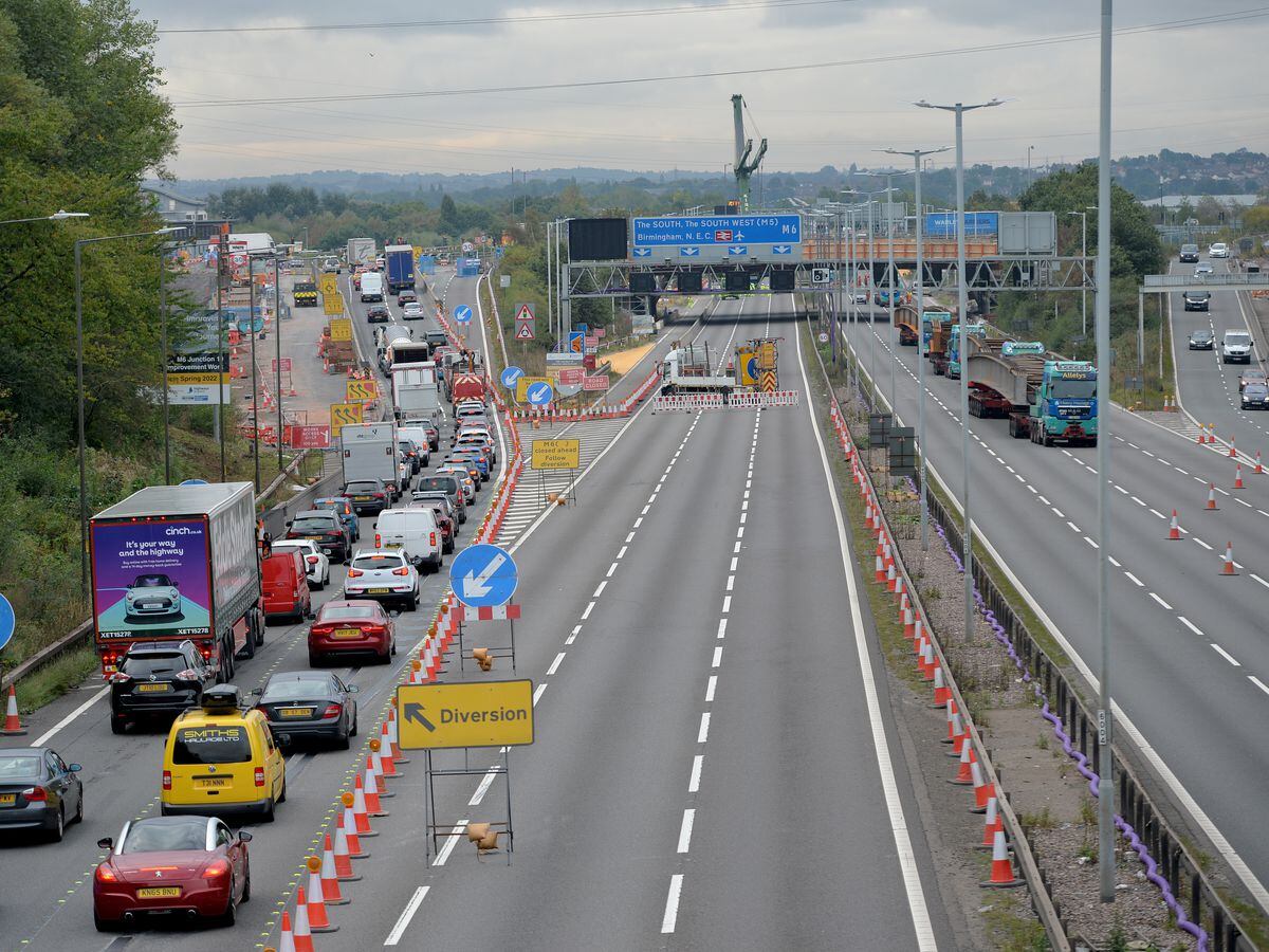 M6 diversion routes as more Junction 10 closures planned