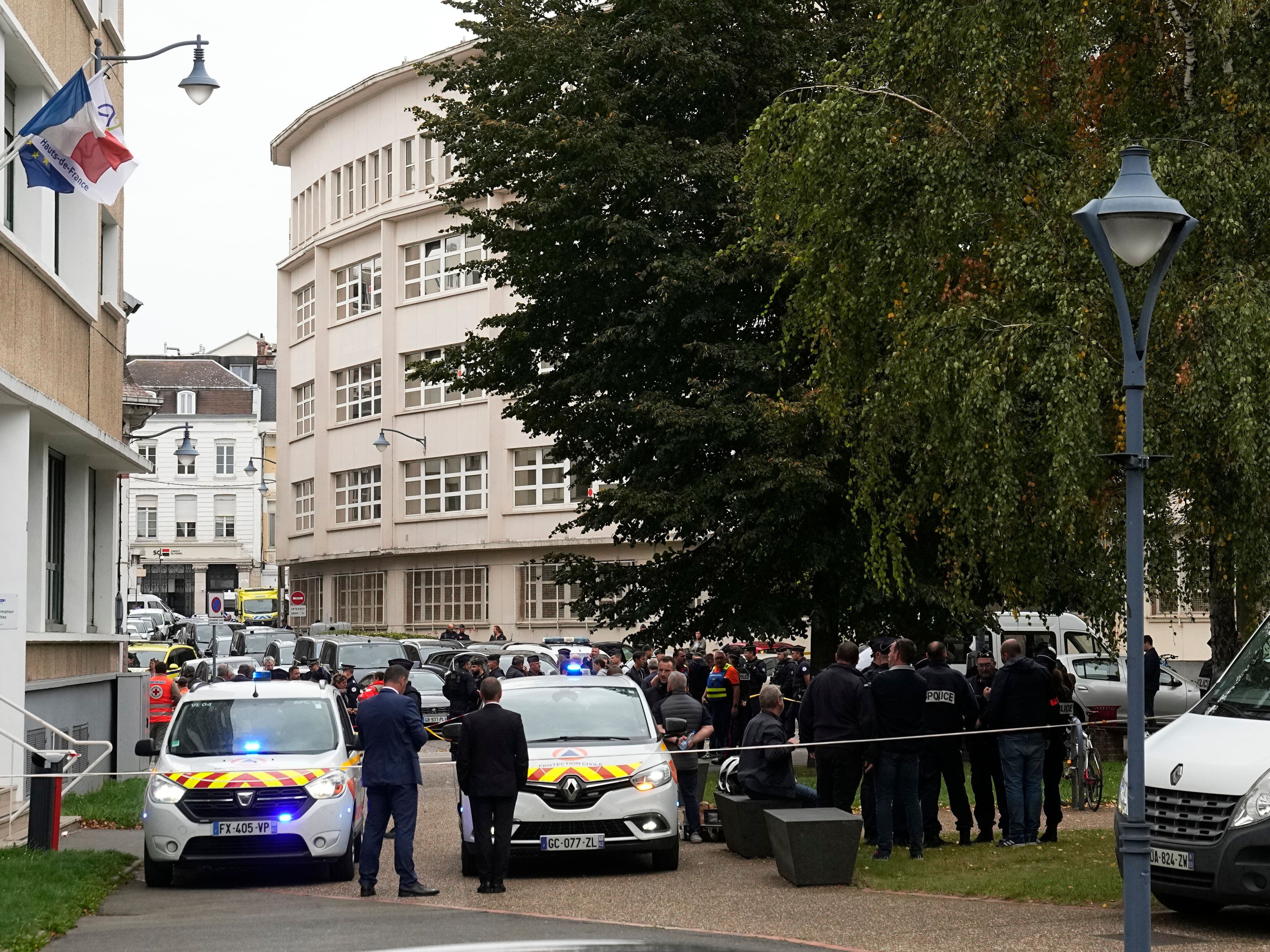 ‘Several people held’ after teacher fatally stabbed in French school