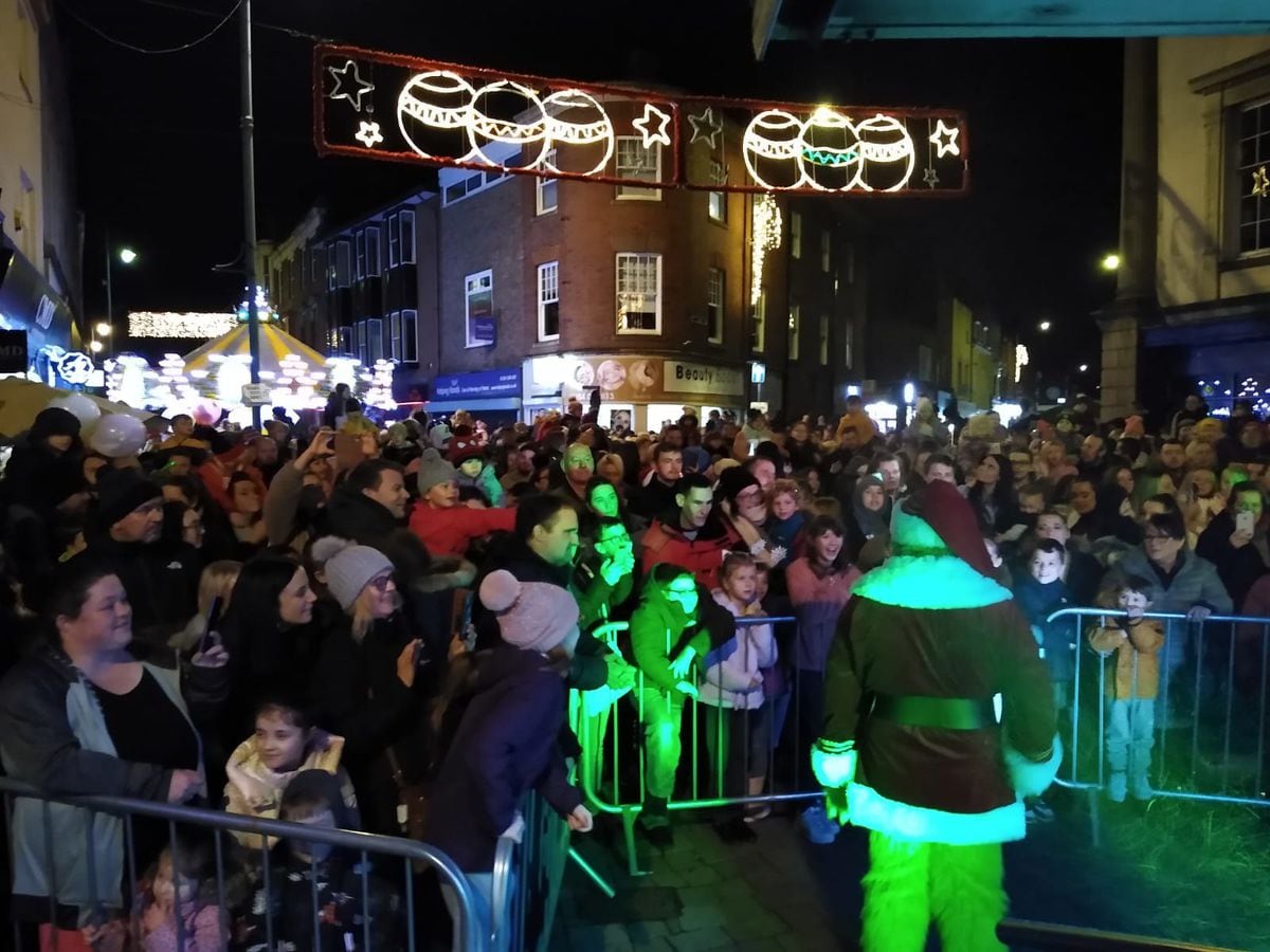 Stourbridge gets festive with big Christmas lights switchon