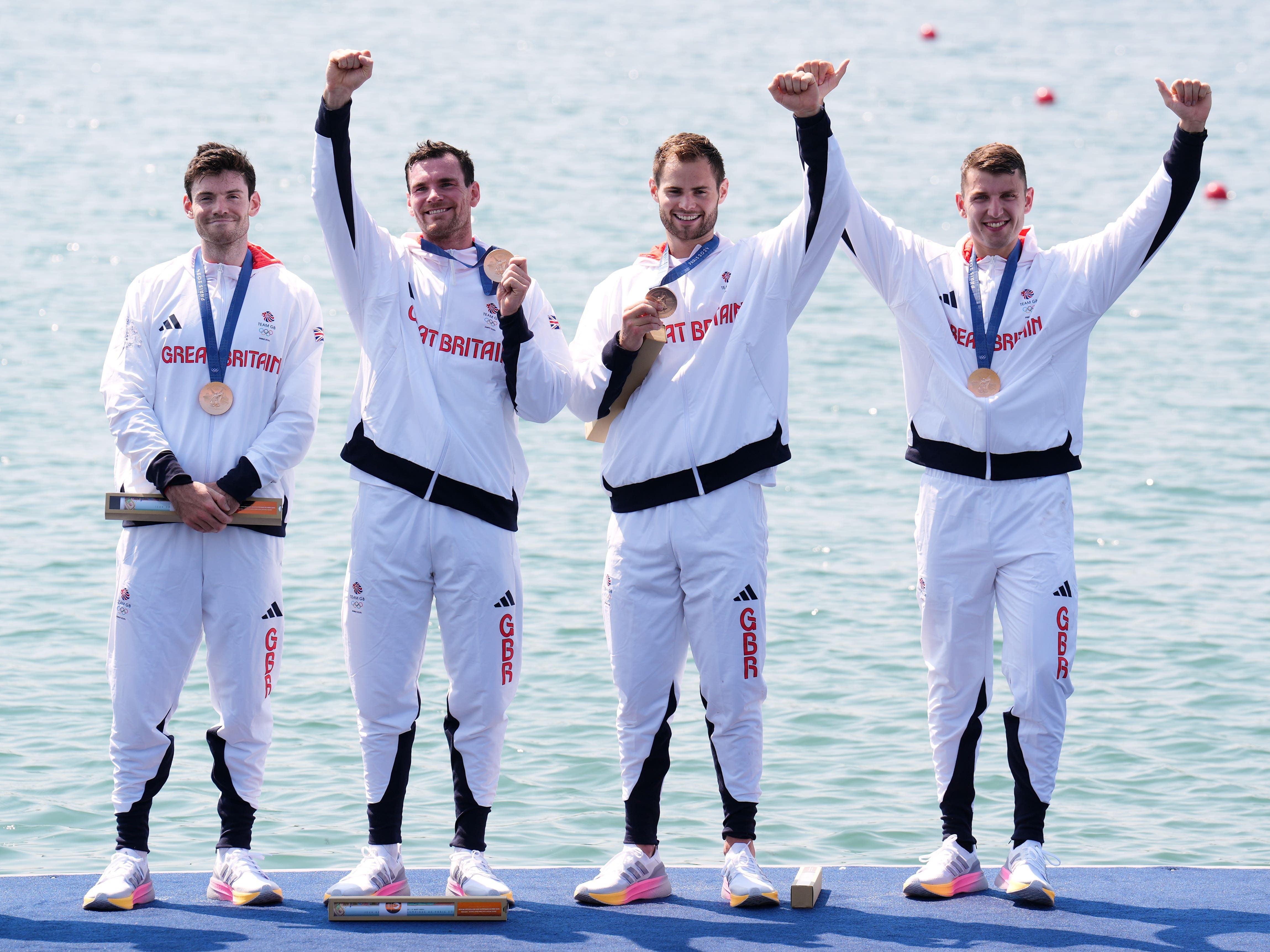 Father ‘still shaking’ after son’s bronze as GB rack up Olympic medals in rowing