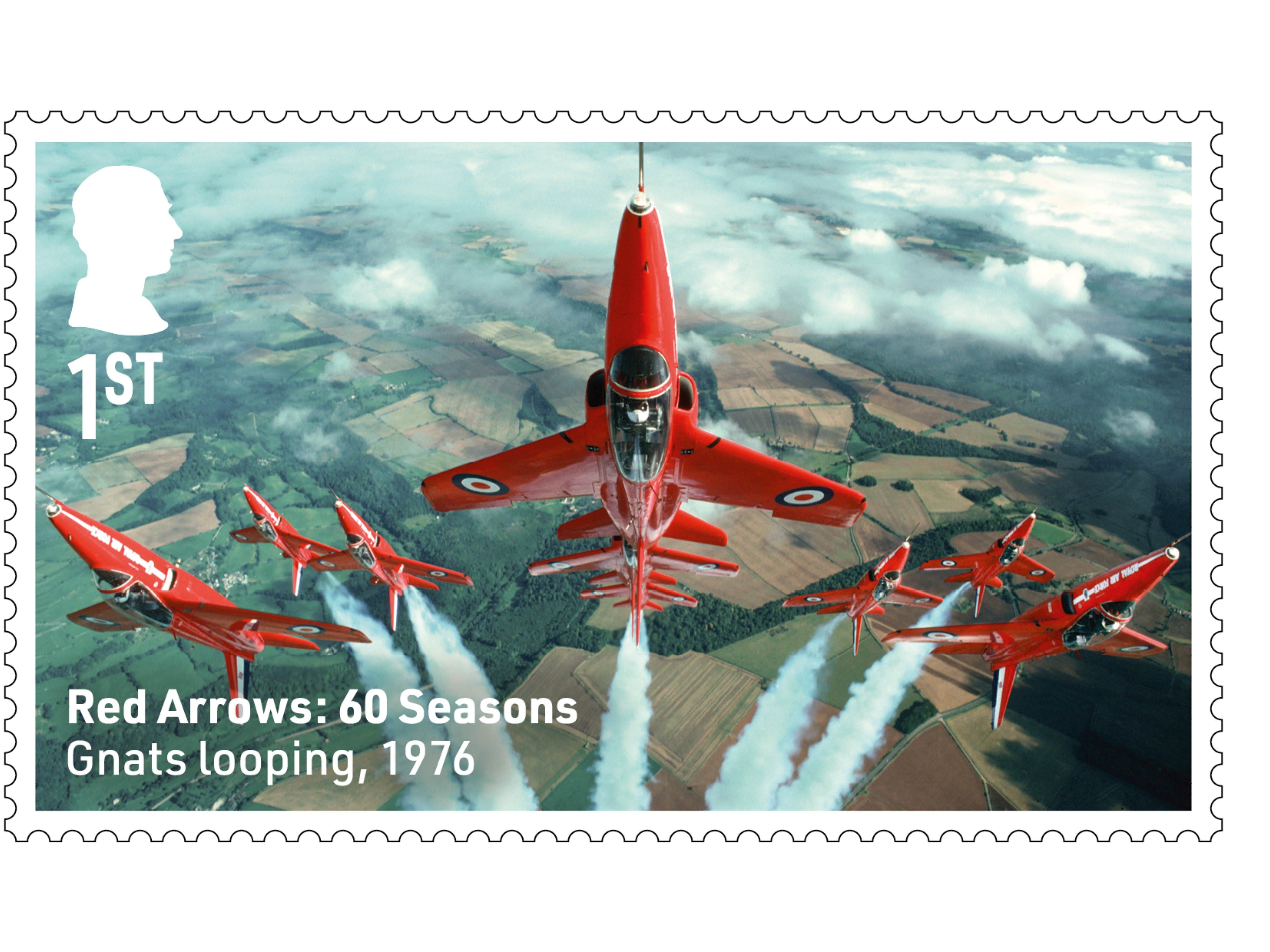 New stamps to mark 60th display season of the Red Arrows
