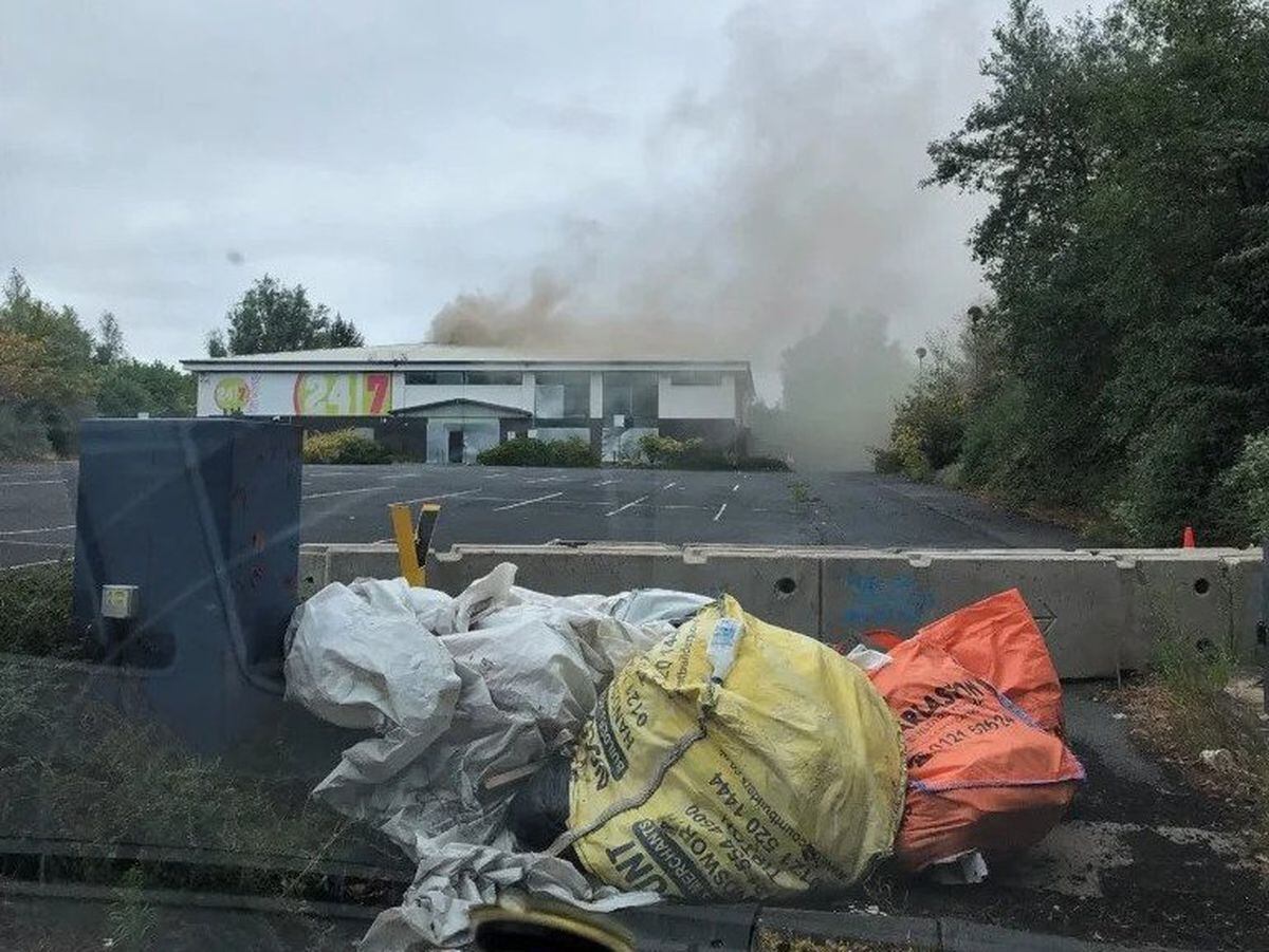 Massive fire at disused Wednesbury gym started deliberately