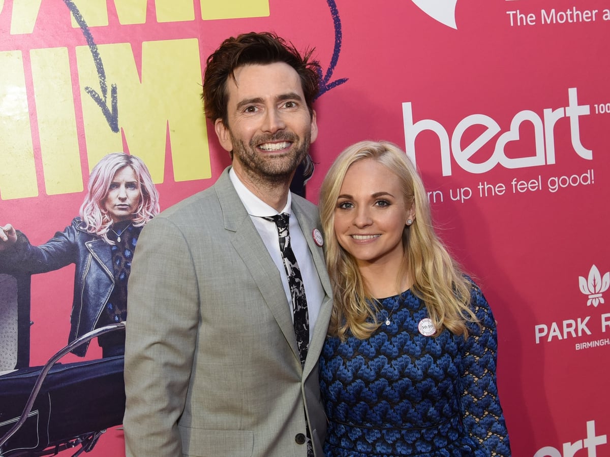 David Tennant and wife Georgia among stars for film's red carpet