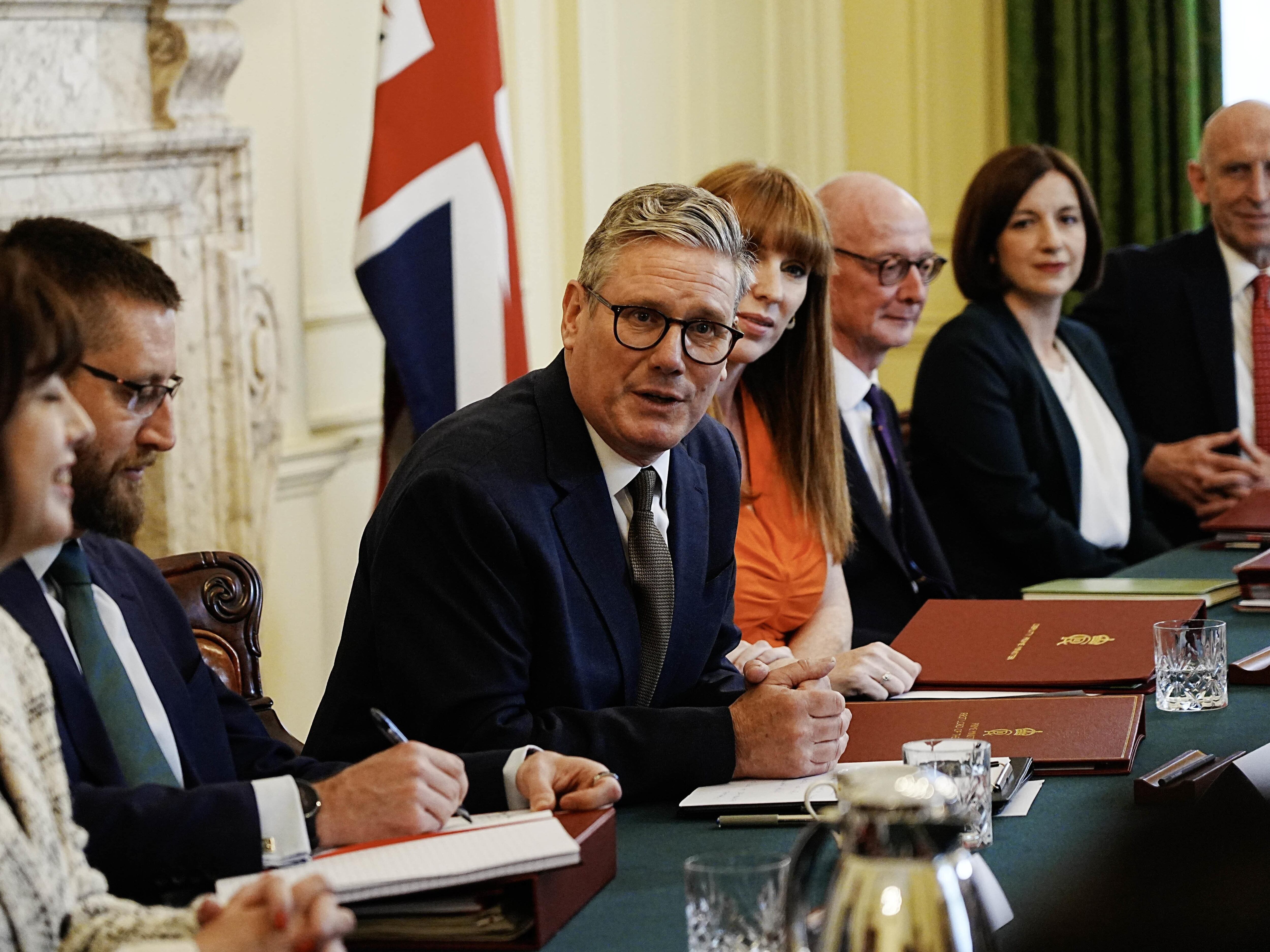 Huge amount of work to do, Starmer tells ministers at first Cabinet meeting