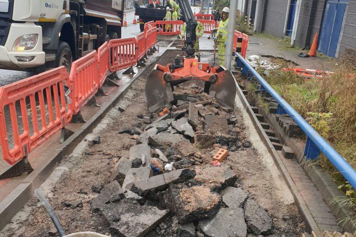 Disruption after roadworks start to fix burst water main | Express & Star