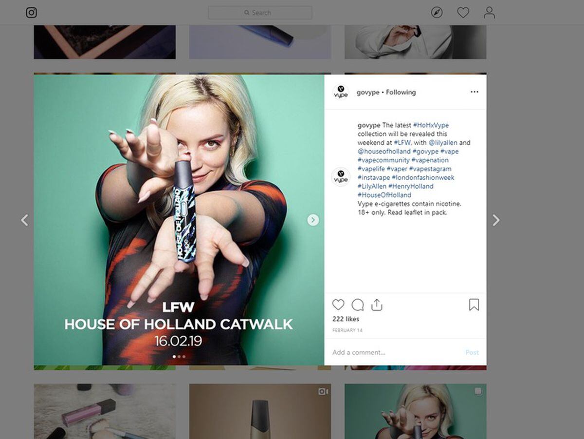 BAT among four e-cigarette firms banned from public Instagram posts |  Express & Star