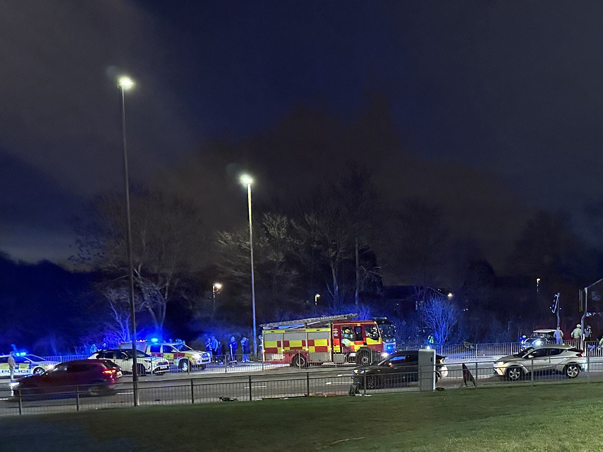 Emergency services rush to scene of crash on busy road outside Merry Hill centre