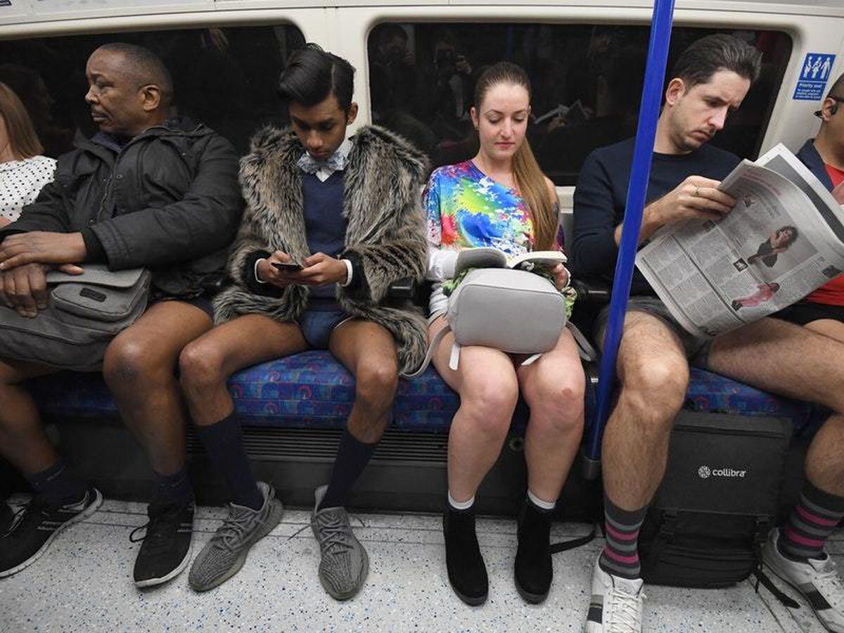 No Pants Subway Ride London Commuters Strip Down To Hot Sex Picture