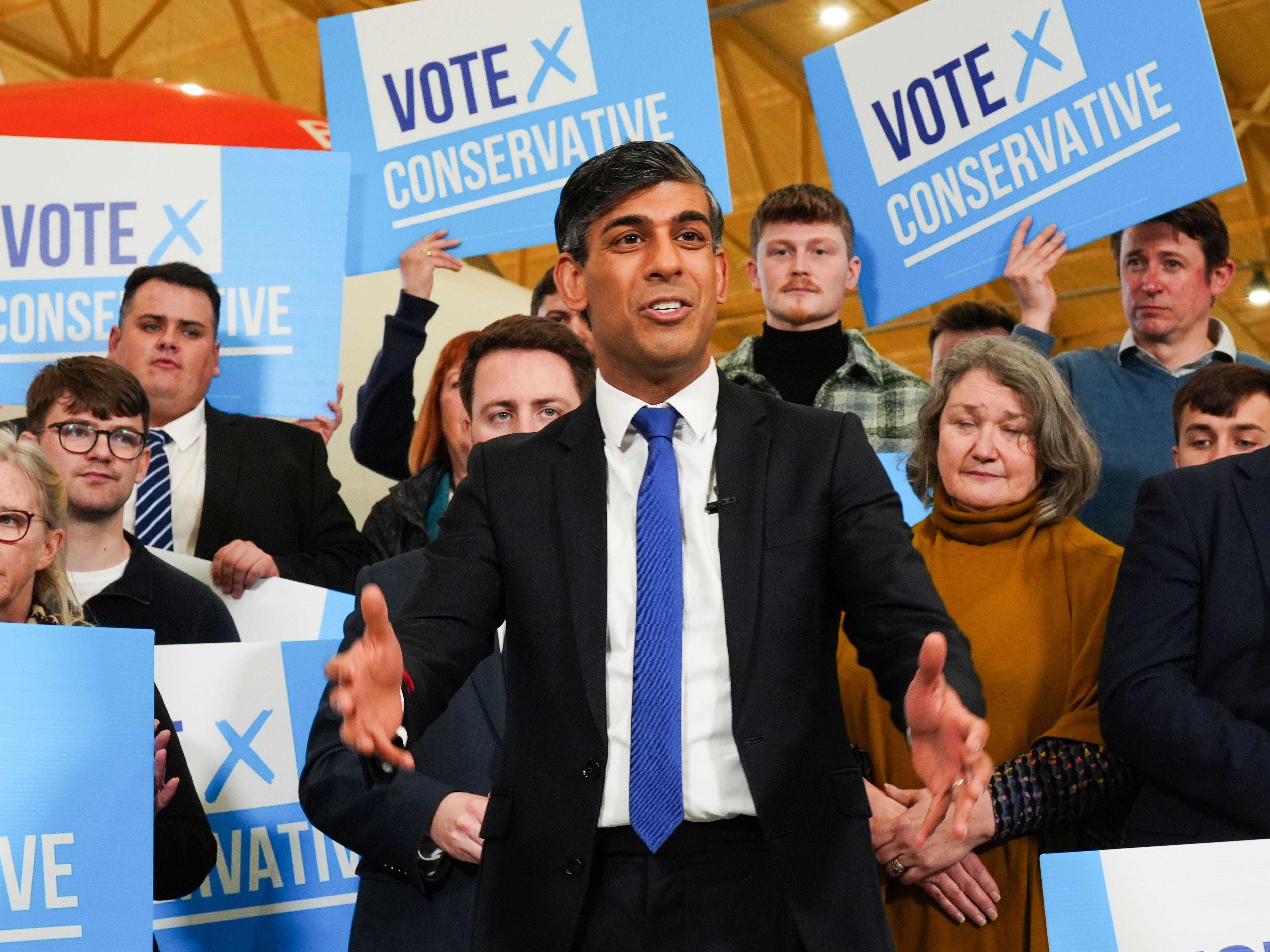 Tories may not win election, Sunak admits while claiming hung Parliament likely