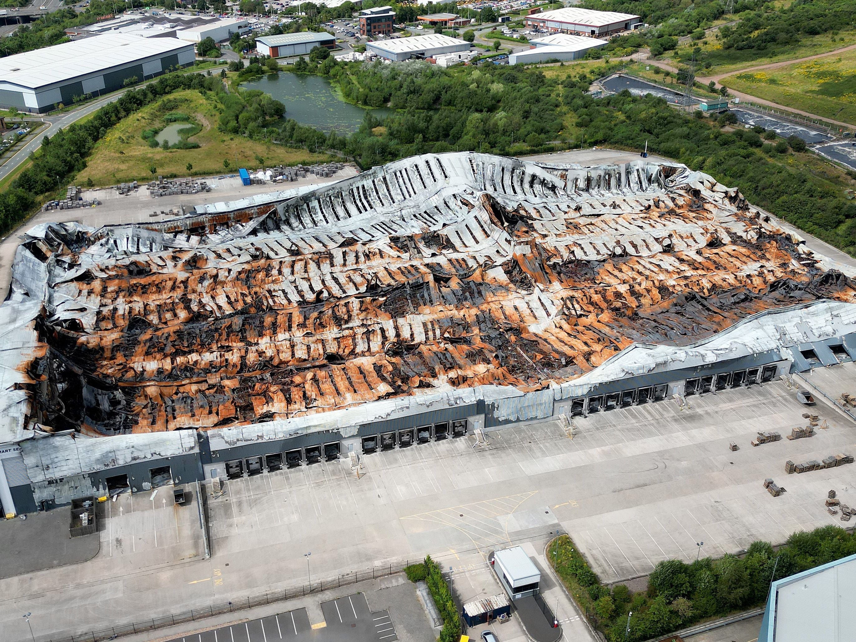 What Cannock parcel centre looks like three months on from devastating blaze