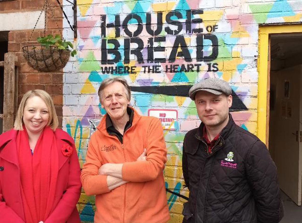 Rachel and Mike with Will Morris from House of Bread