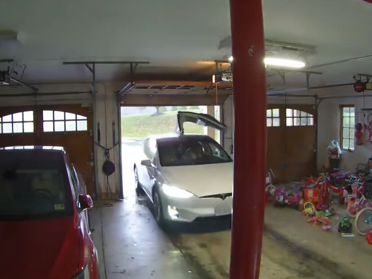 Tesla Owner Whacks Raised Model X Falcon Door In Careless