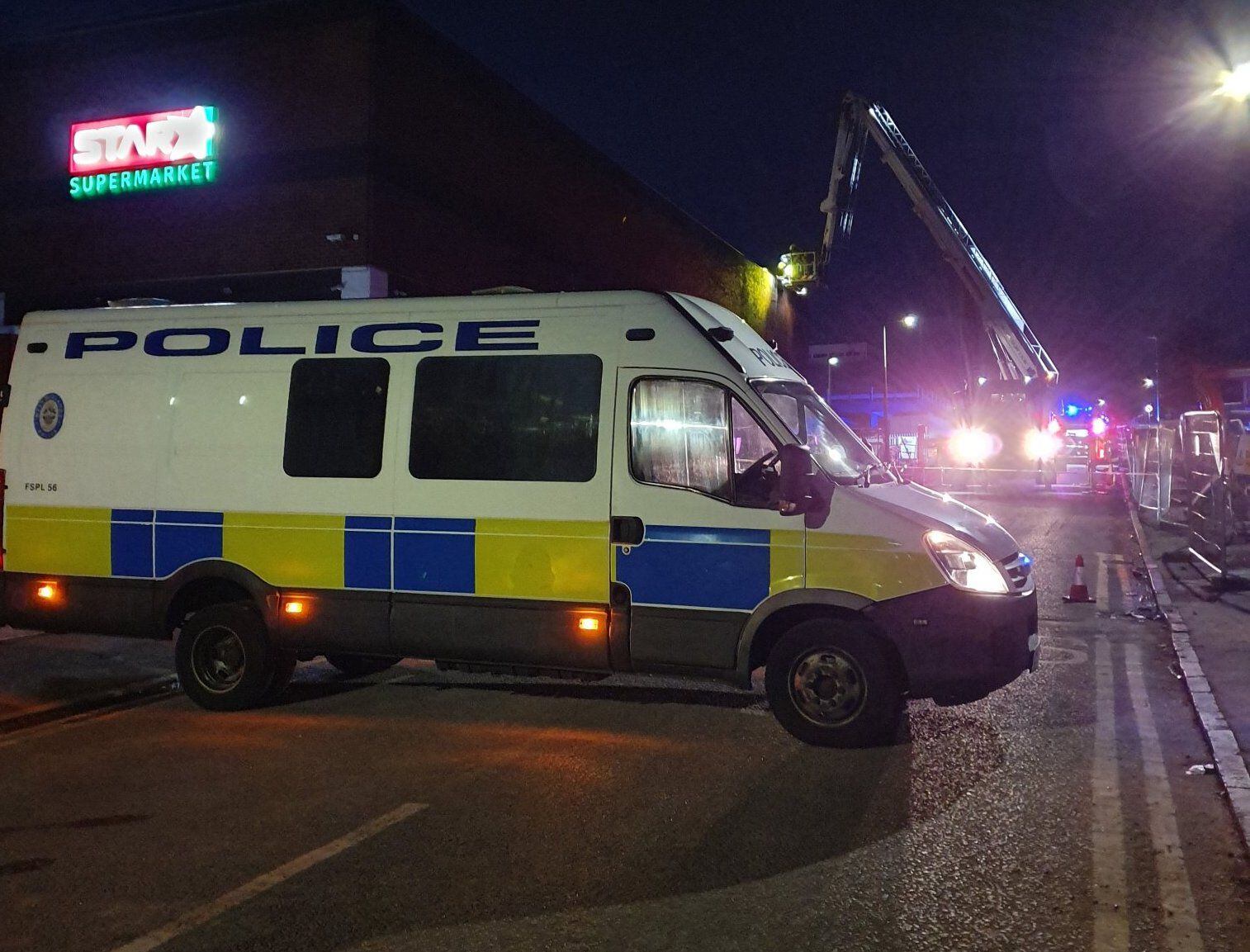Large blaze which caused supermarket to be evacuated was started deliberately