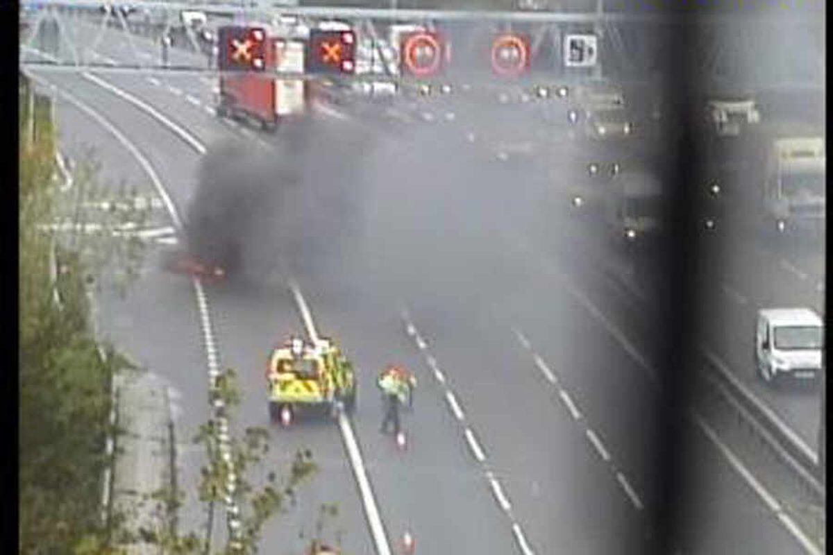 M6 car fire sparks delays near Great Barr alongside traffic chaos in ...