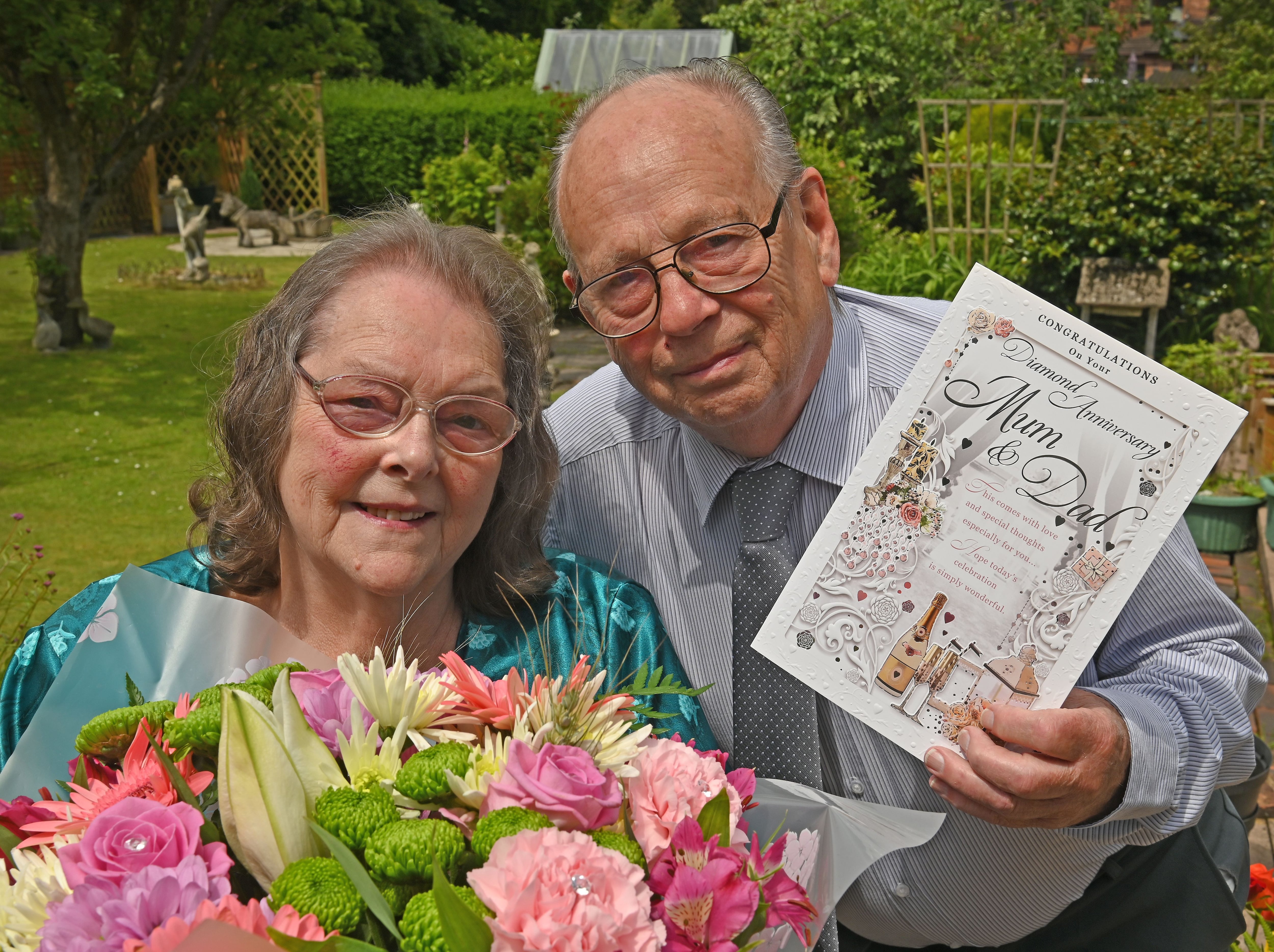 Wolverhampton couple whose love story started with a postcard celebrate diamond anniversary