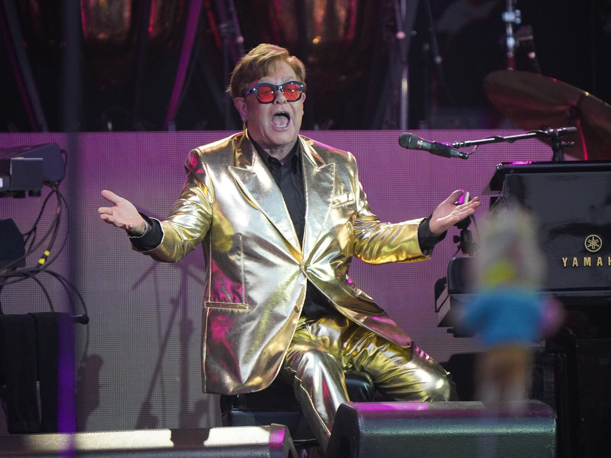 Elton John shares ‘never-before-seen footage’ from 2023 Glastonbury headline set