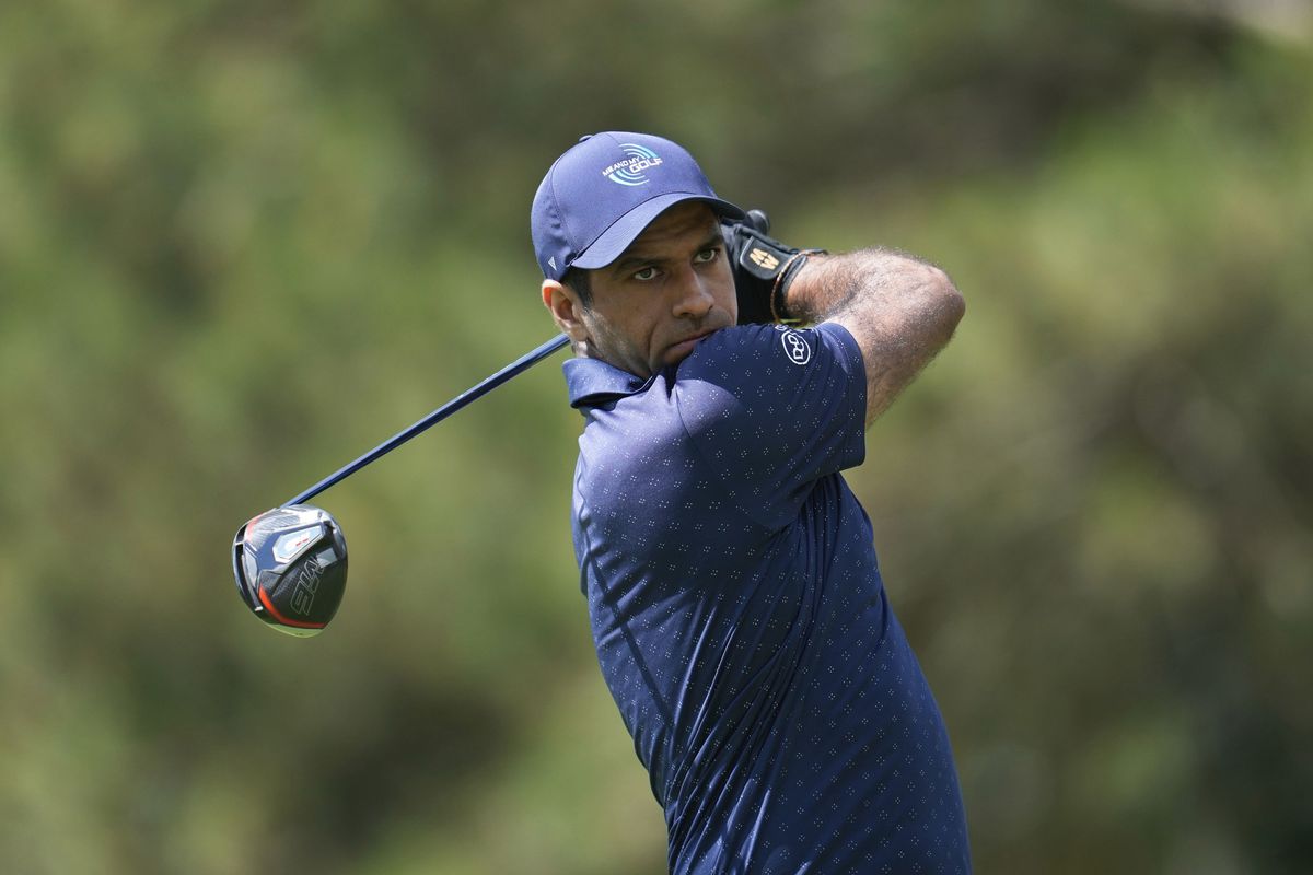 Aaron Rai in contention for spot at The Open in Scotland