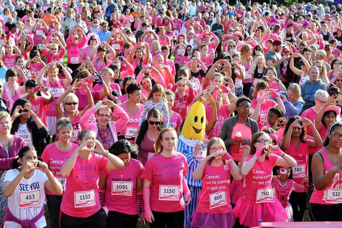 Race for Life: 1,800 descend on Wolverhampton's West Park for charity ...