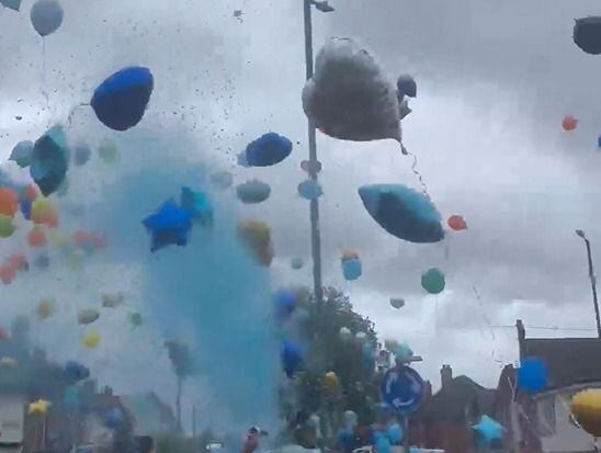 Balloons released in memory of man shot dead in Walsall 
