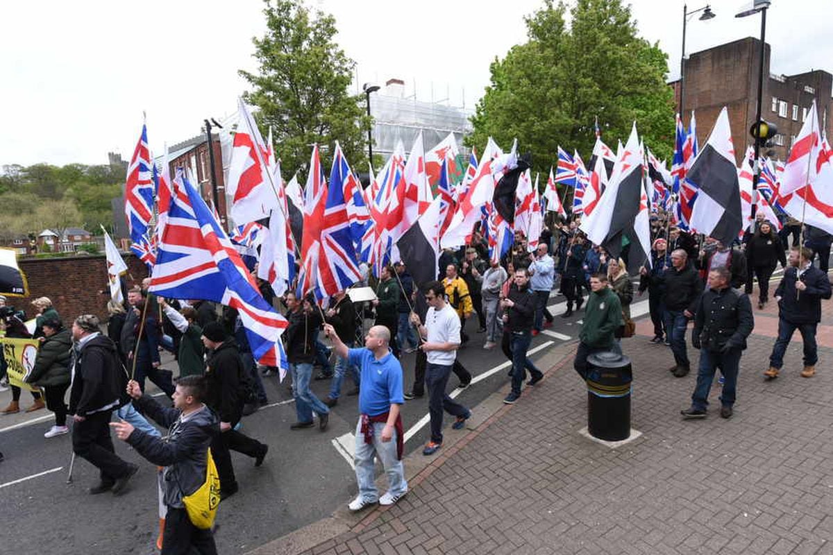 PICTURES AND VIDEO: Britain First protest against Dudley mosque plans ...