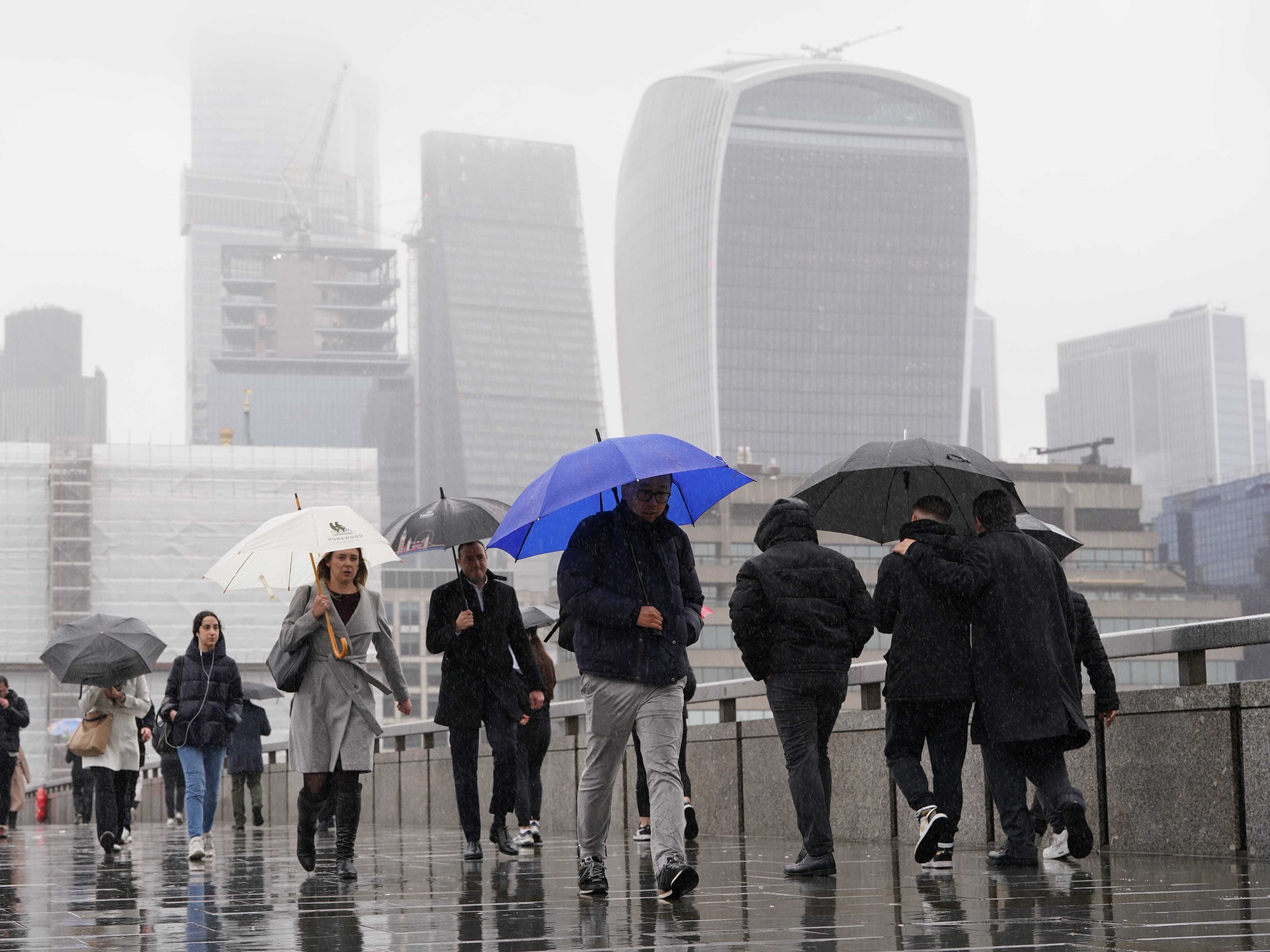 Showers and grey skies mean April has felt especially chilly, Met Office says