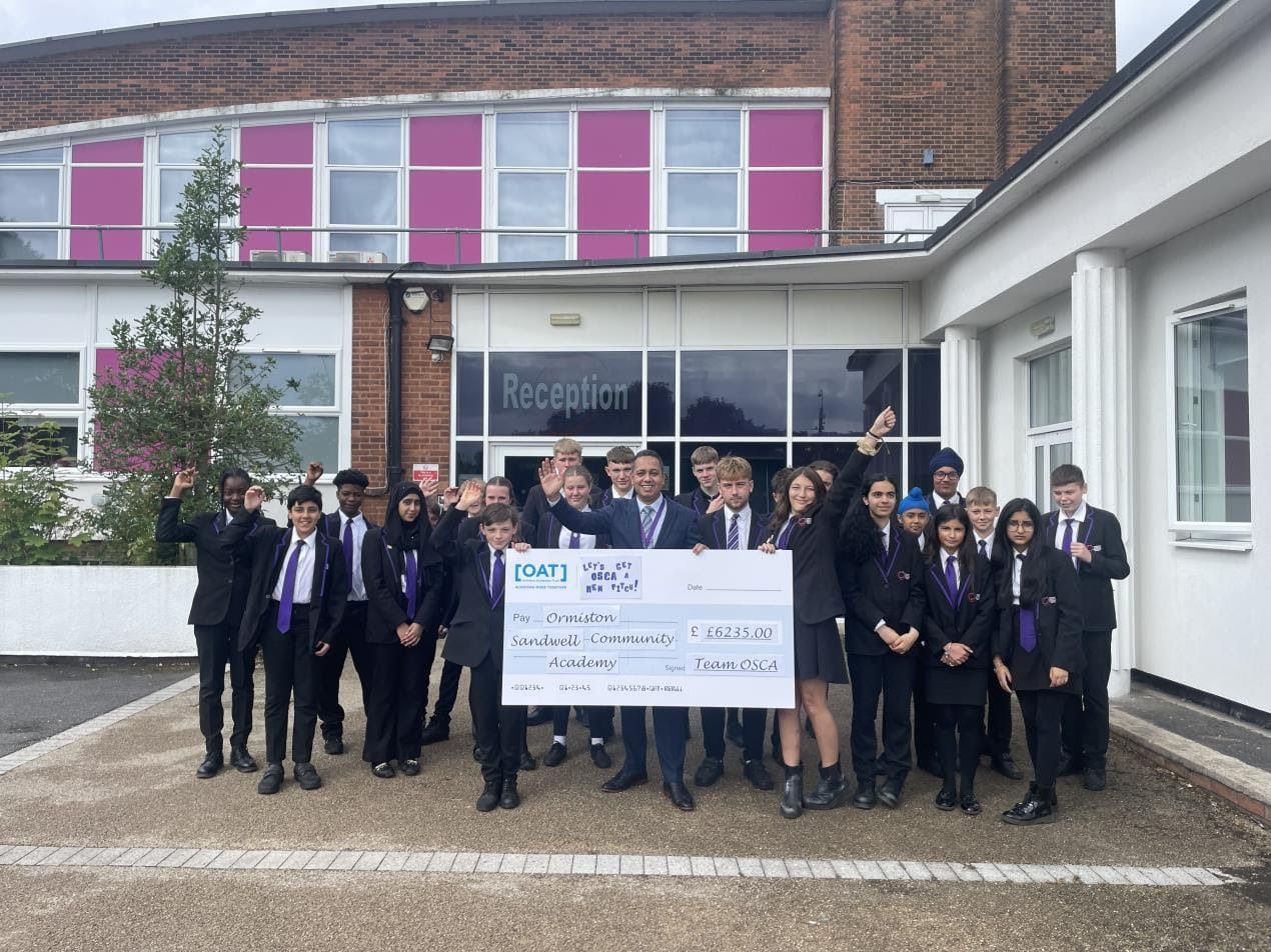 Sandwell school hopes football can still come home as pupils take part in sponsored walk for new pitch