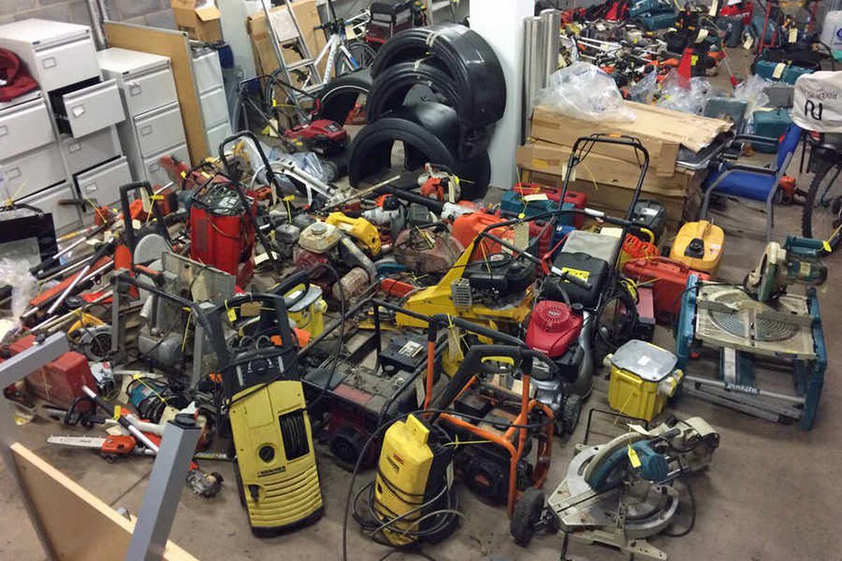 Recognise anything? £20,000 haul of 'stolen' DIY equipment seized from ...