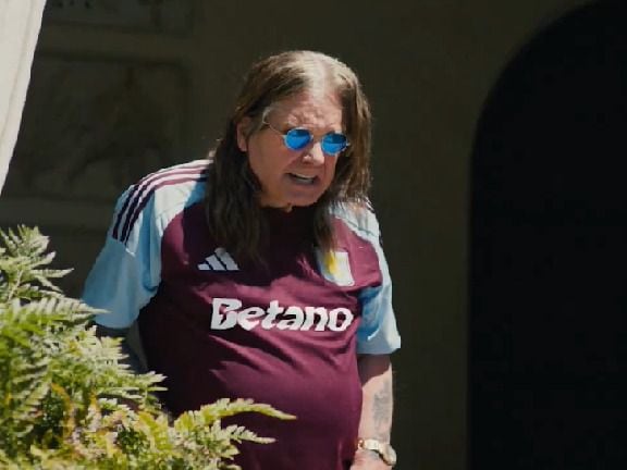 Aston Villa launch new home kit with help from rock legends