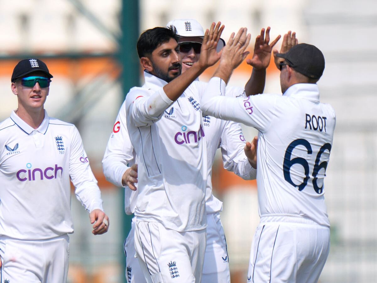 Shoaib Bashir gives England hope with three quick wickets in Multan