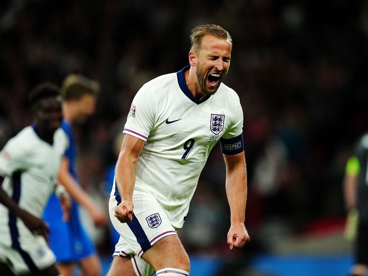 Double delight for England centurion Harry Kane in win over Finland