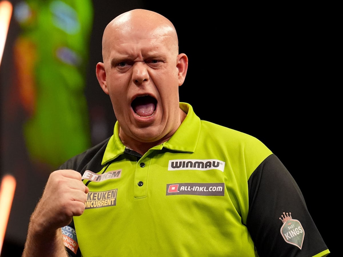 Michael van Gerwen wins gripping Budapest final against countryman Gian van Veen