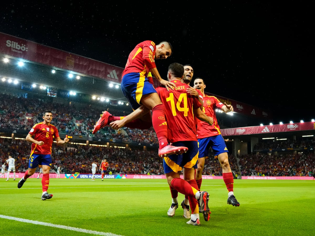 Defending champions Spain reach Nations League quarter-finals after Serbia win