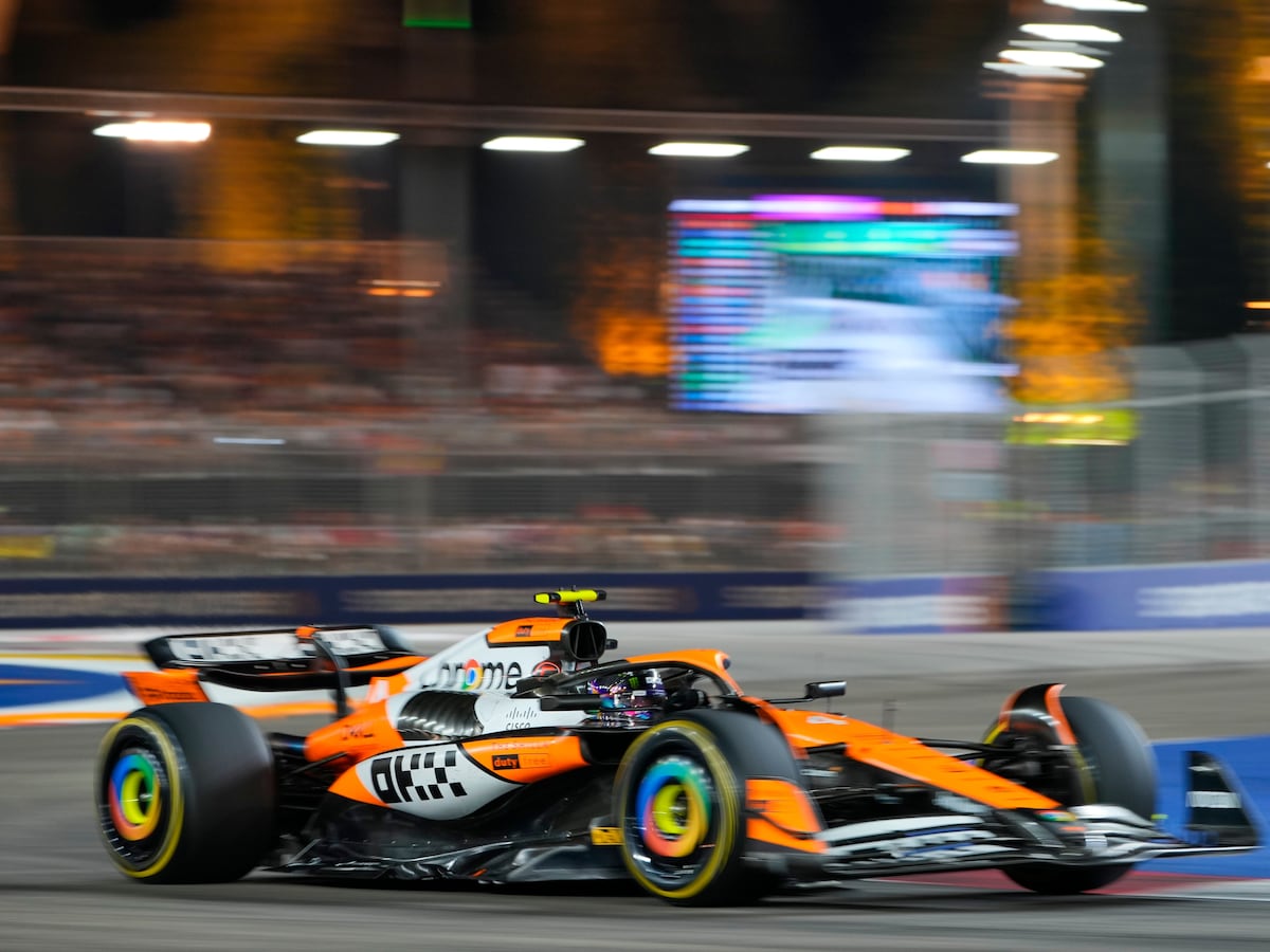 Lando Norris cuts into Max Verstappen’s championship lead with Singapore victory