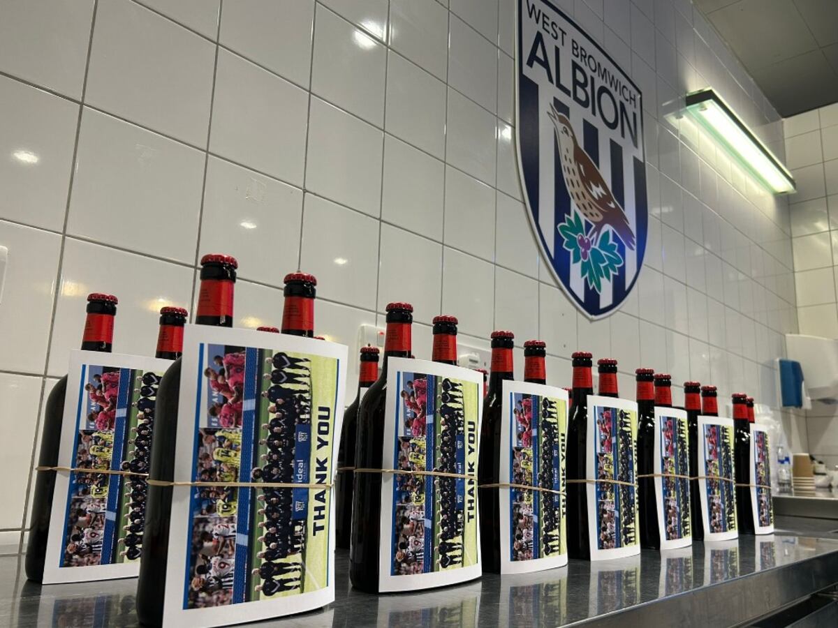 "Salud!" Carlos Corberan treats West Brom staff on two-year anniversary