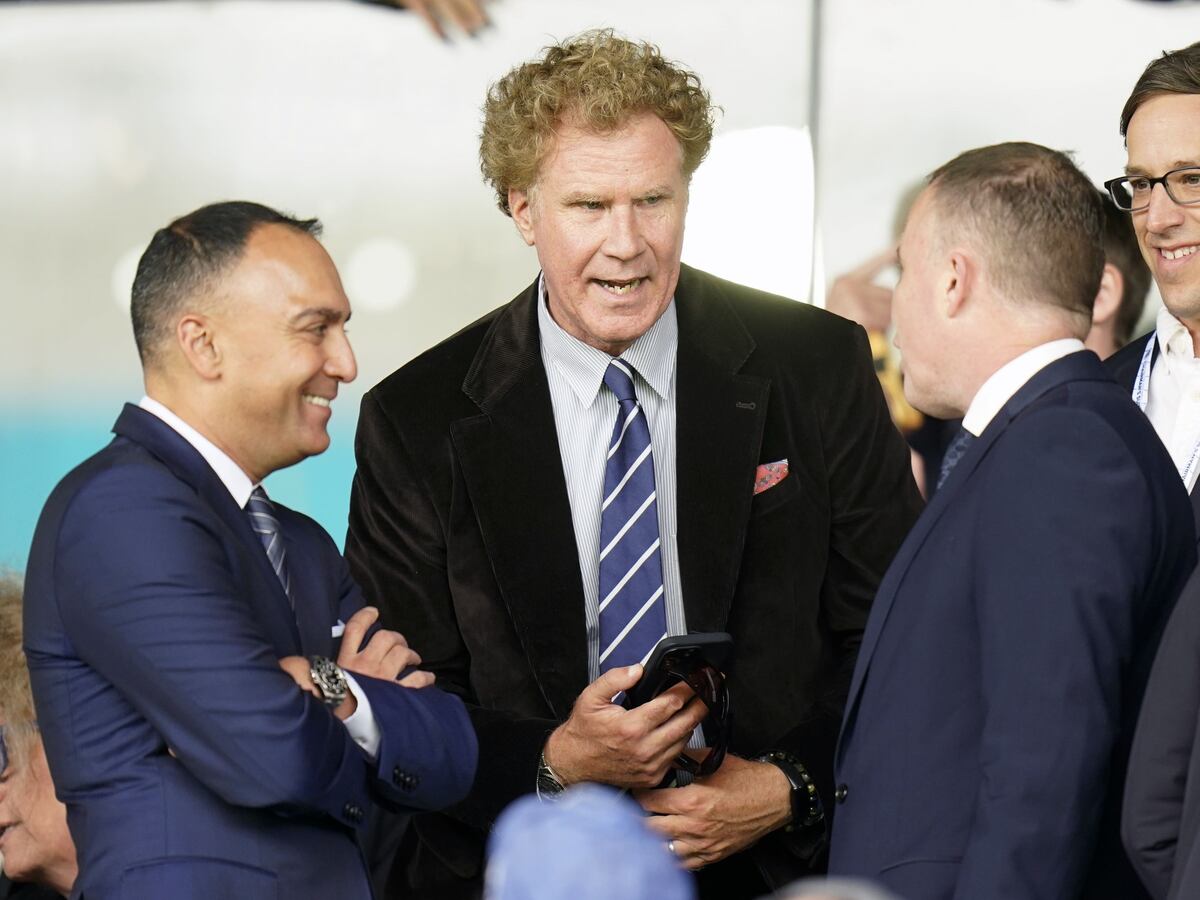 Hollywood star Will Ferrell in Elland Road stands as Leeds host Burnley